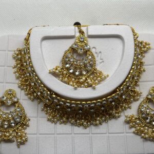 Choker Style Necklace With Gold Plated